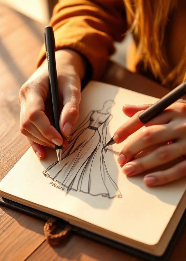 Designer sketching