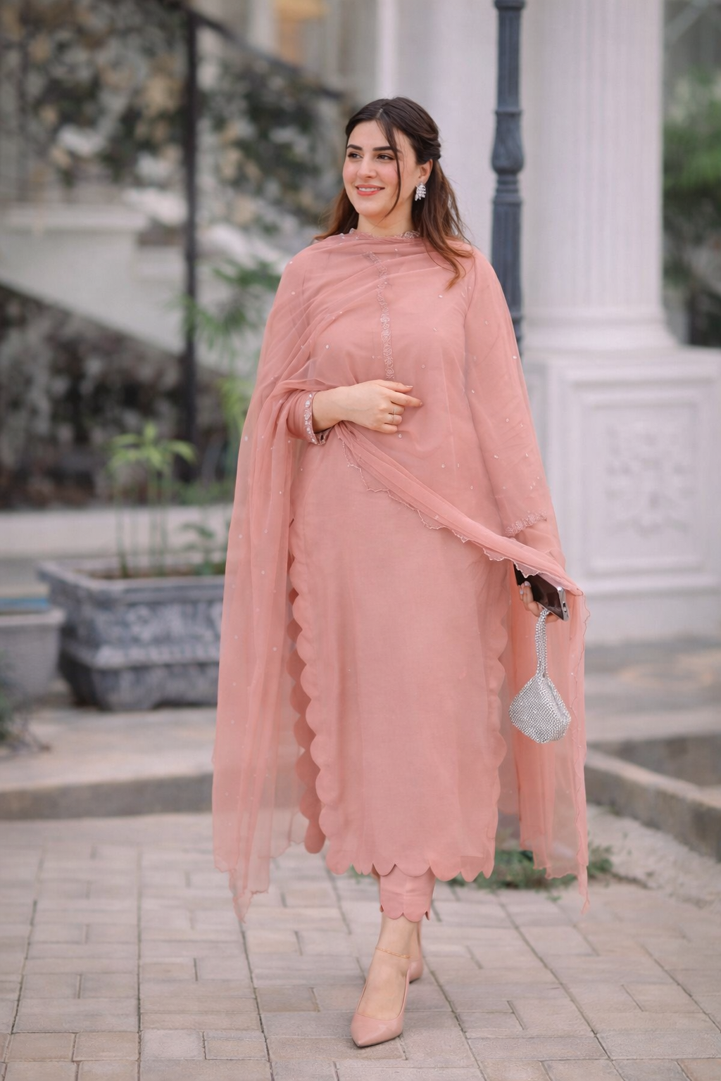 Straight cut suit - sewing classes near me Greater Noida student project